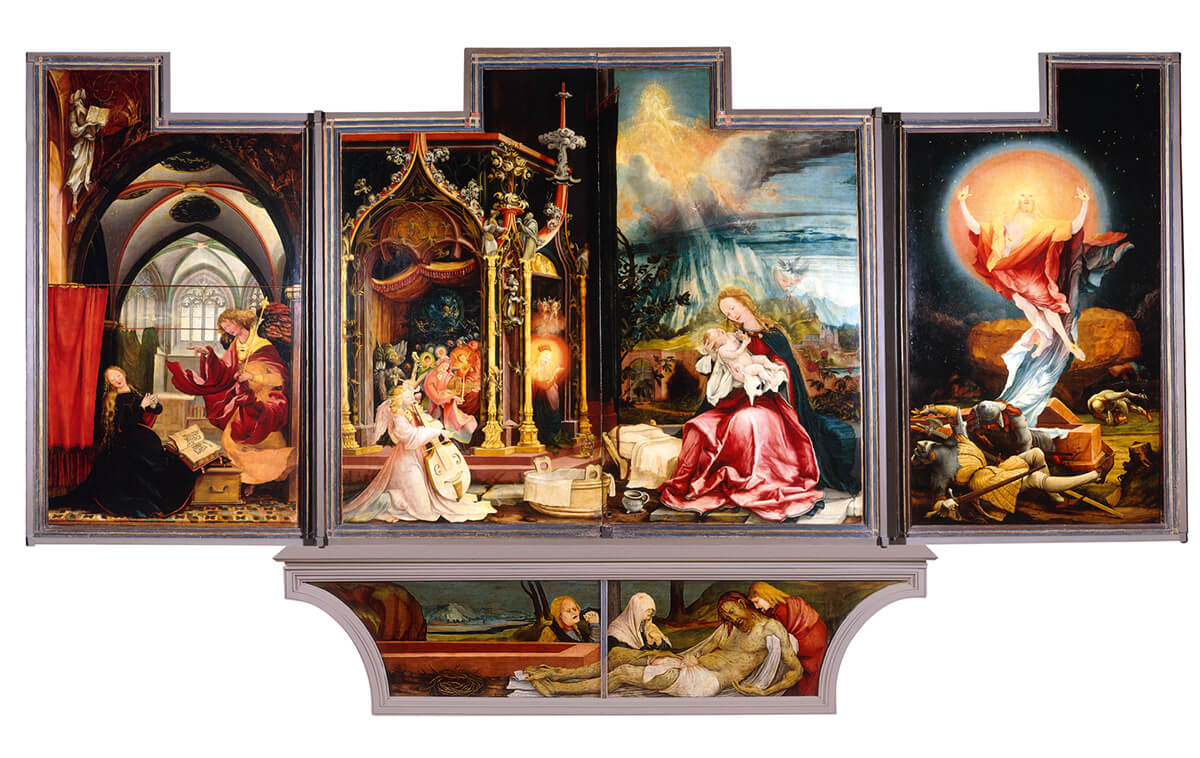 Matthias Grünewald, Isenheim Altarpiece, c. 1510-15, oil on wood. Photo courtesy of Unterlinden Museum, Colmar, France.