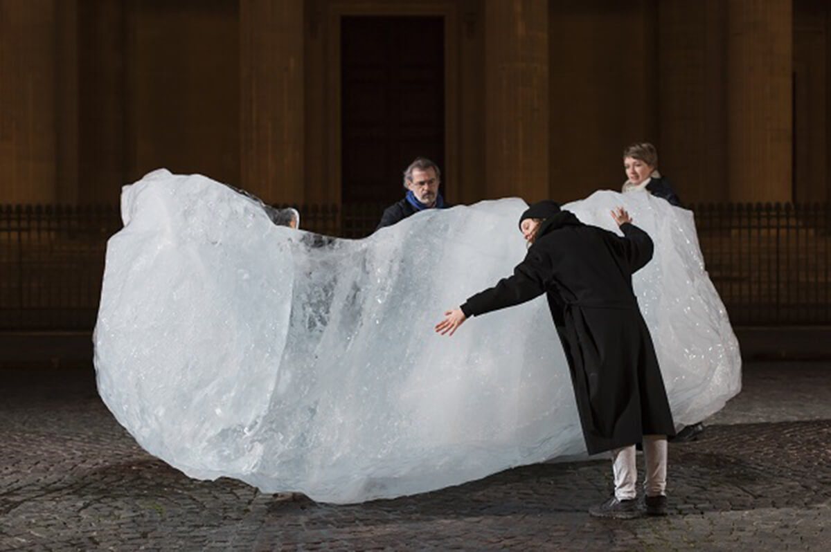 Olafur Eliasson and Minik Rosing, <em>Ice Watch</em>, Place du Panthéon, Paris, 2015.  Photo: Martin Argyroglo © 2015 Olafur Eliasson.