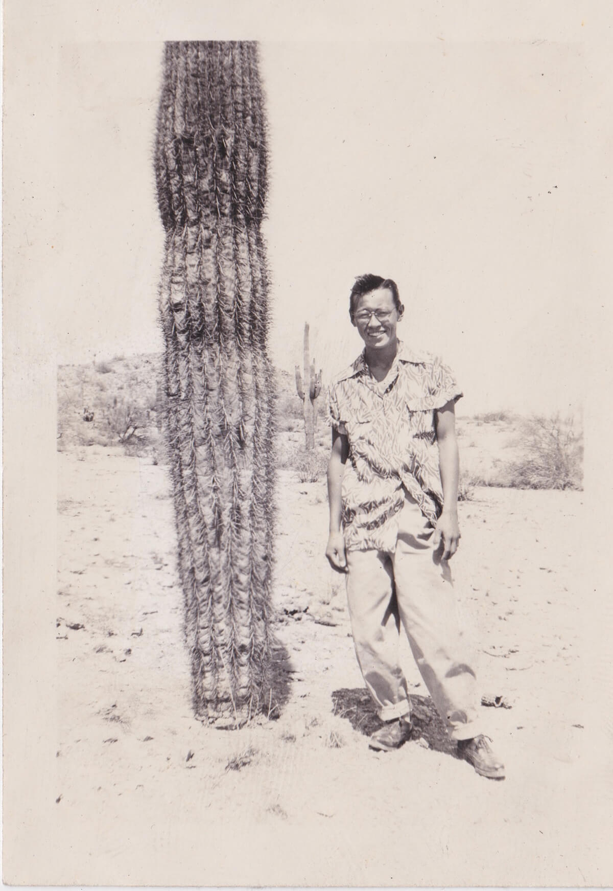 The author's grandfather as a young man in Gila Bend, Arizona.