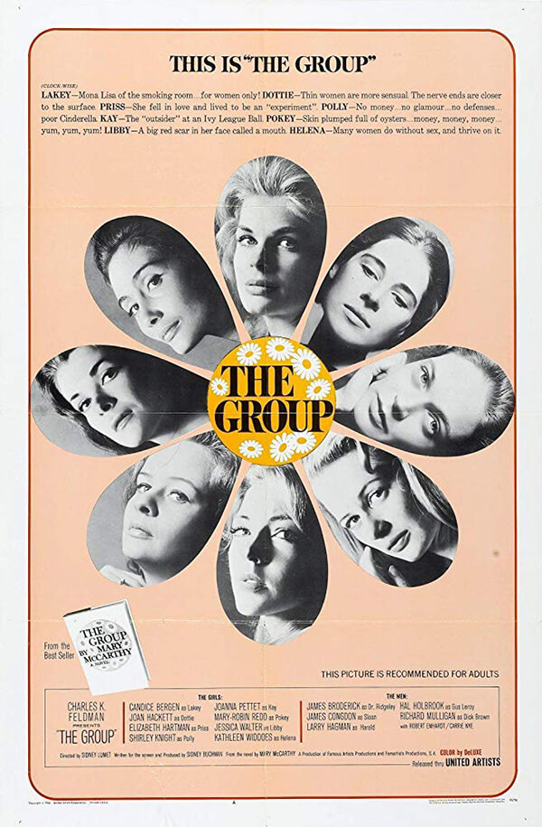A poster for the 1966 adaptation of <em>The Group</em>, directed by Sidney Lumet.