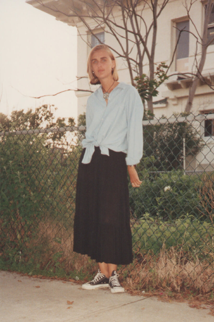 Anna Skarbek at age 15, in 1991.