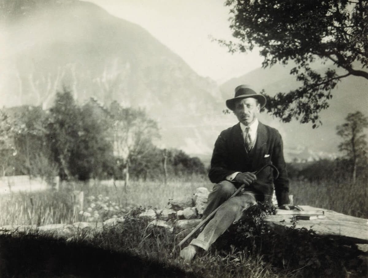 Rilke in Switzerland, where he was Katherine Mansfield’s neighbor for one year. They never met. 