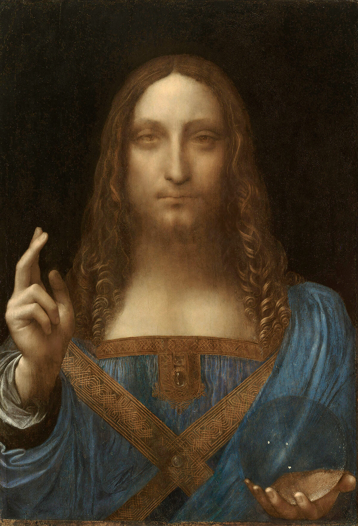 Leonardo da Vinci, <i>Salvator Mundi</i>, c. 1500.