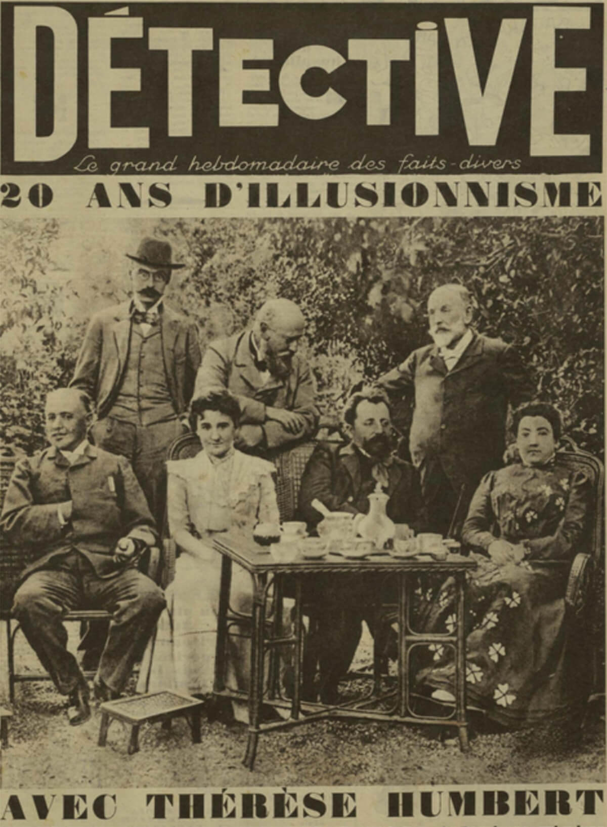 A 1930 issue of <em>Détective</em> magazine detailing the Humbert con